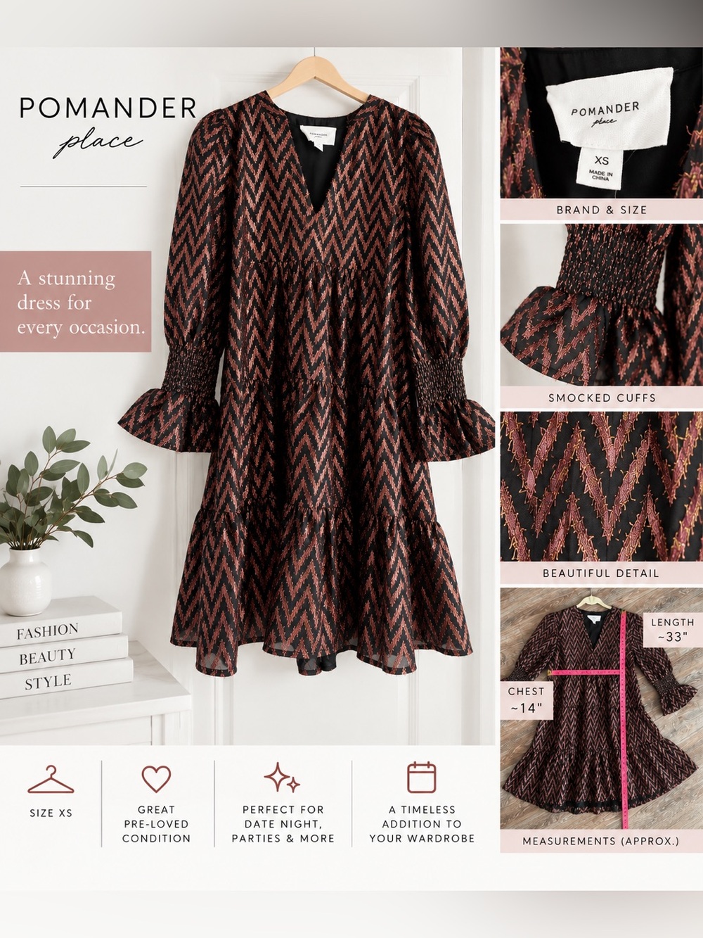 Pomander Place Kenzo Metallic Ikat Mini Dress XS – Tuckernuck